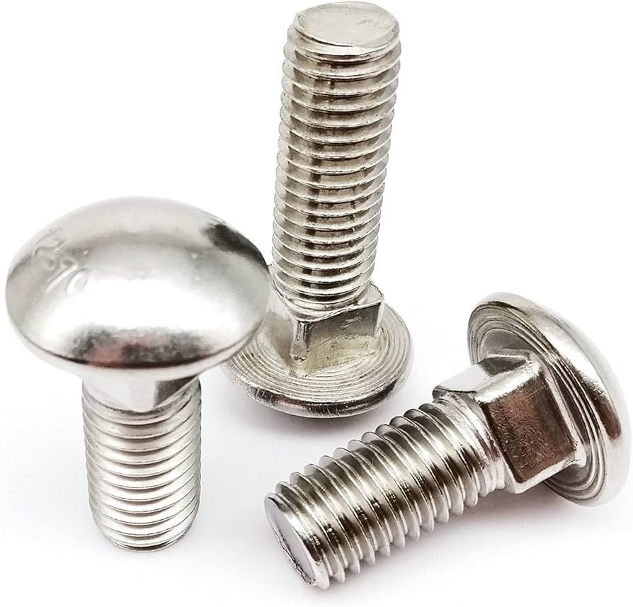 02. Bulones Cabeza Redonda Cuello Cuadrado Inoxidable AISI 304