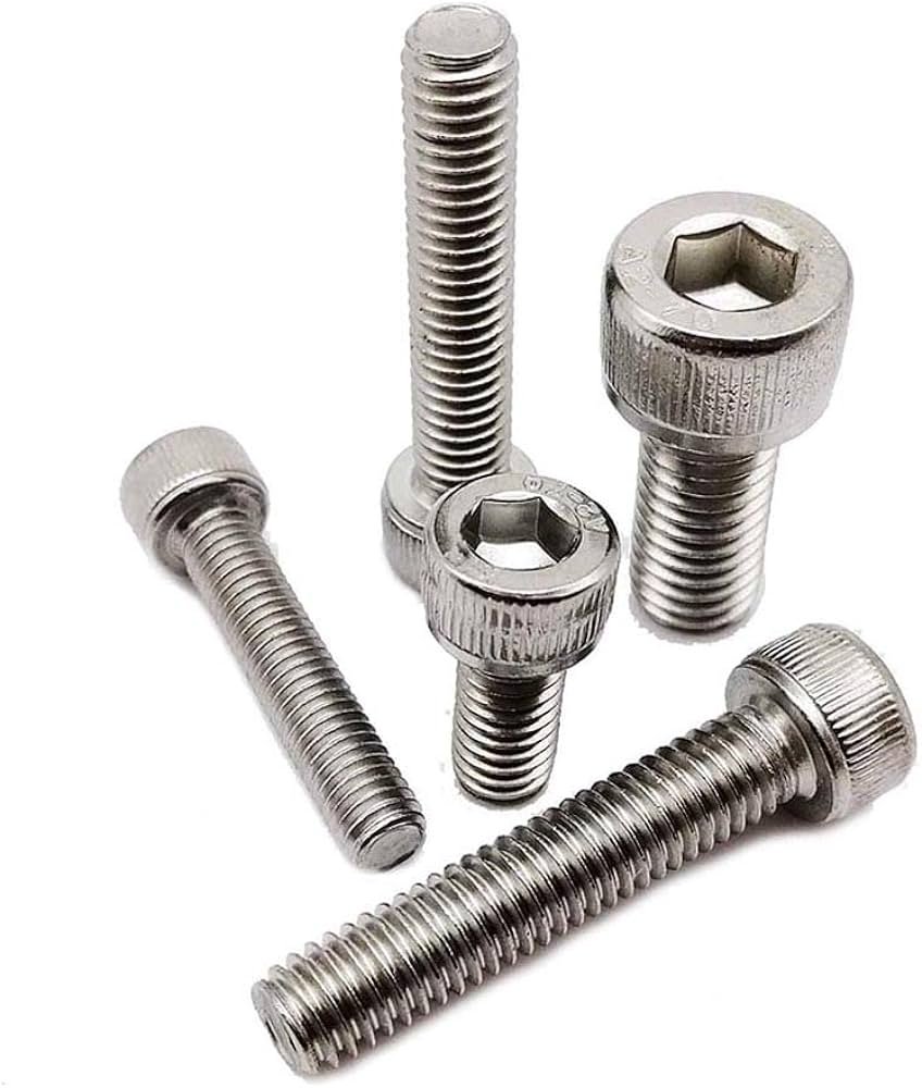 10. Tornillos Allen Cabeza Cilíndrica Inoxidable AISI 316
